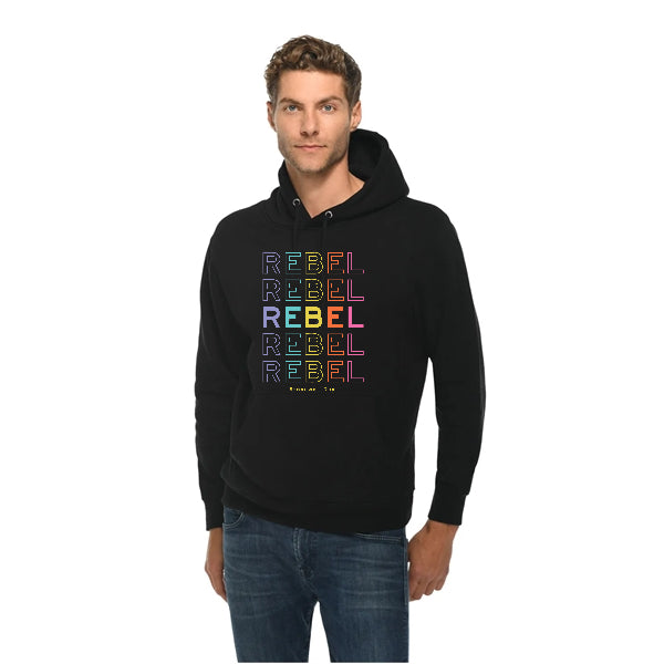 Rebel Repeat Hoodie - Black