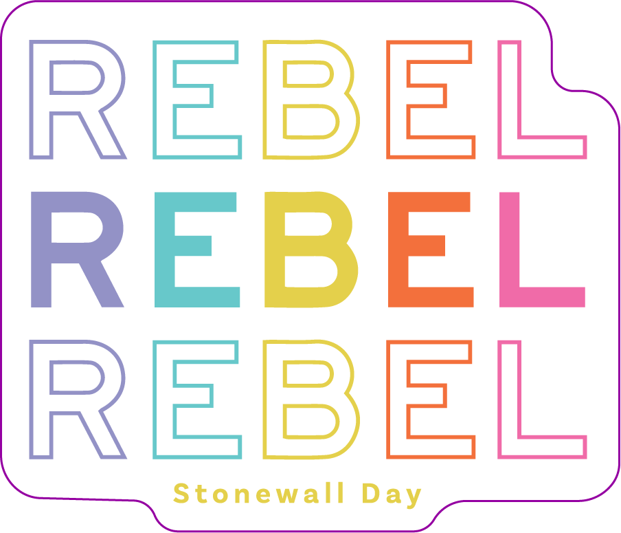 Rebel Repeat Die Cut Sticker - 3W